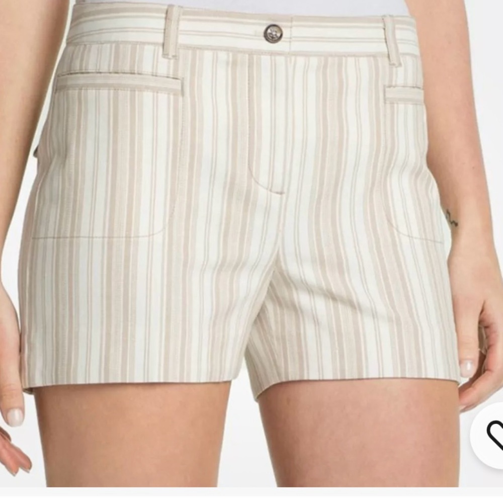 Tory Burch Tan and Cream Minimalist Neutral with Tailored Design Size 10